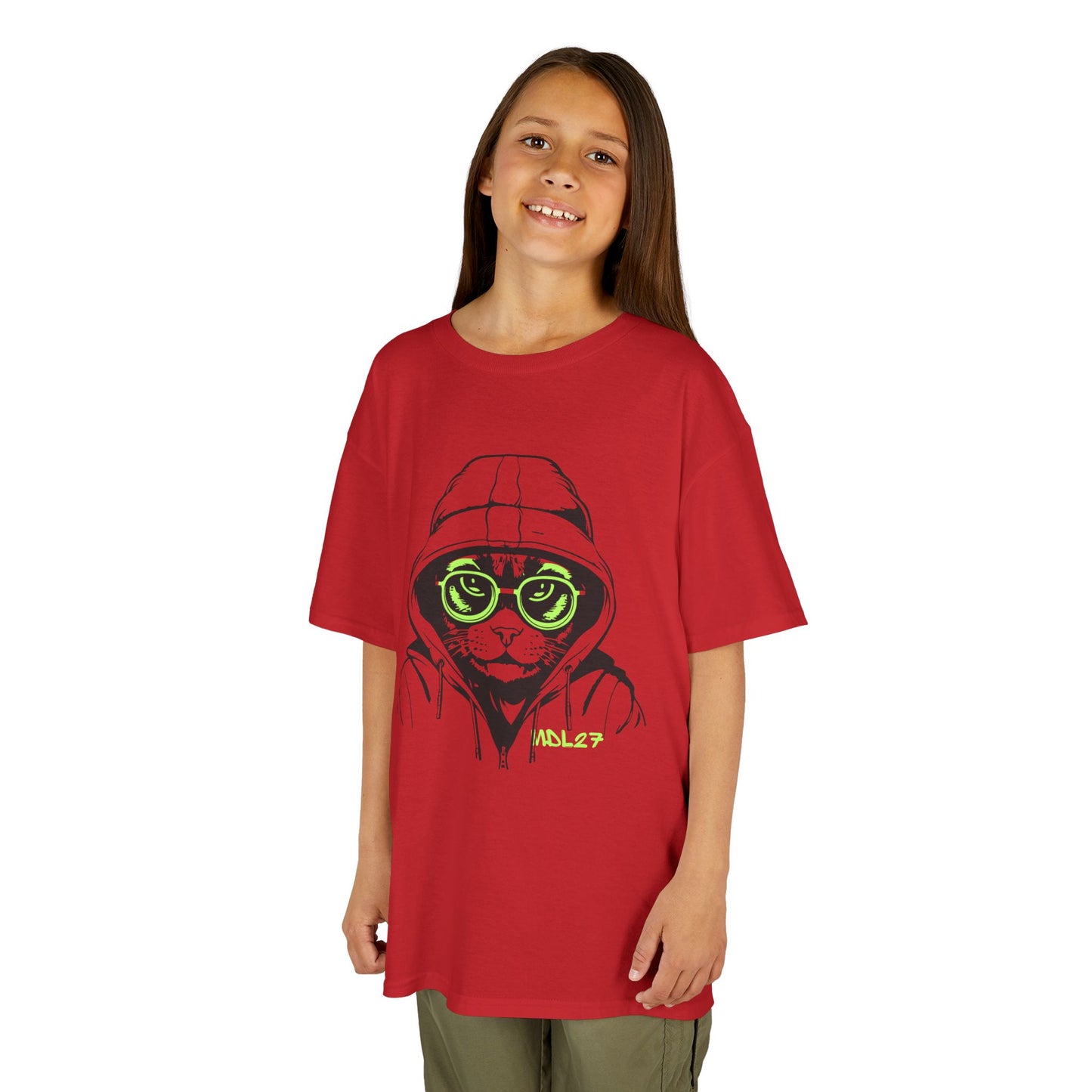 Kids T-Shirt with MDL 27 Cool Cat Design