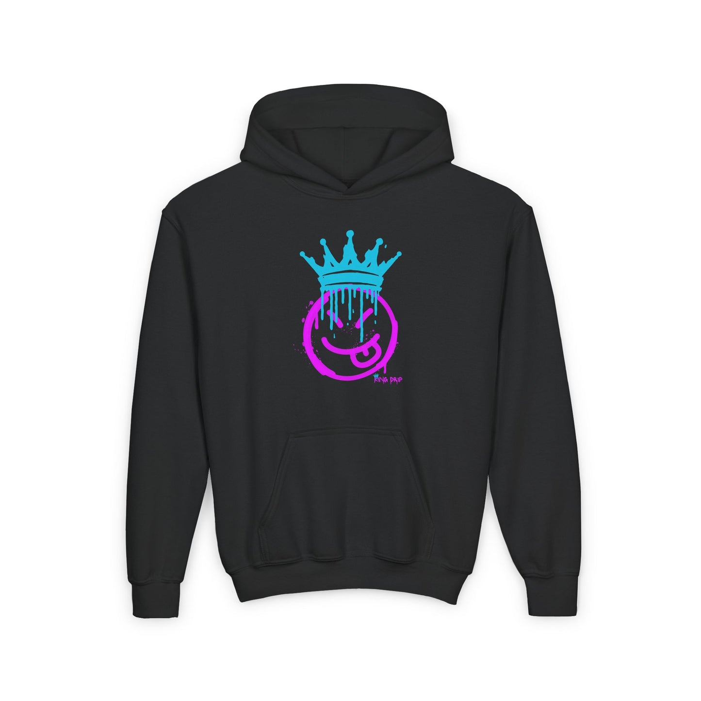 Youth Heavy Blend Hooded Sweatshirt King Drip 27 "Smile with your tongue out" Edition