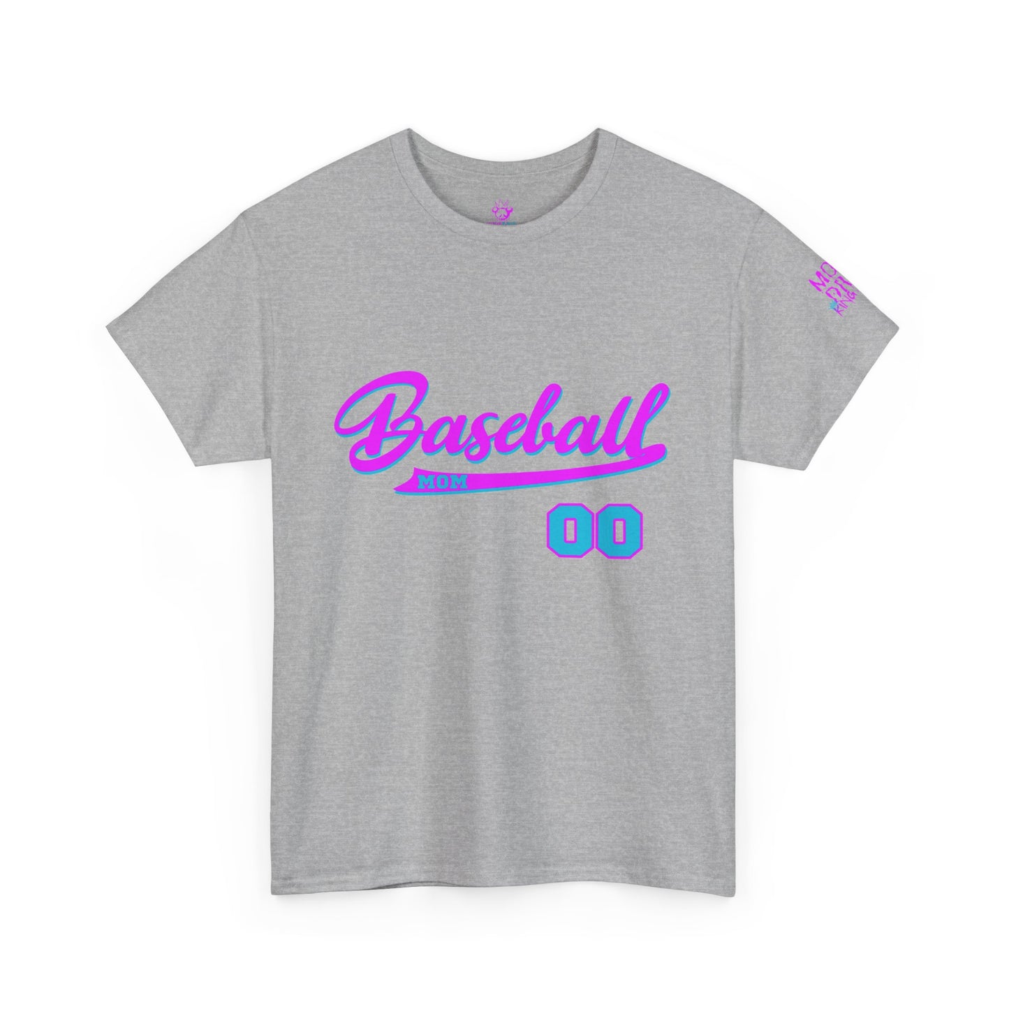 King Drip 27 Baseball Mom Custom T-Shirt - Custom Name & Number Unisex Heavy Cotton Shirt