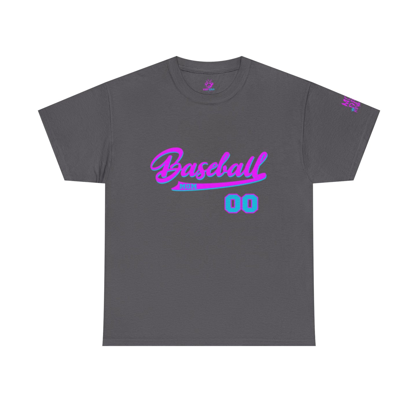 King Drip 27 Baseball Mom Custom T-Shirt - Custom Name & Number Unisex Heavy Cotton Shirt