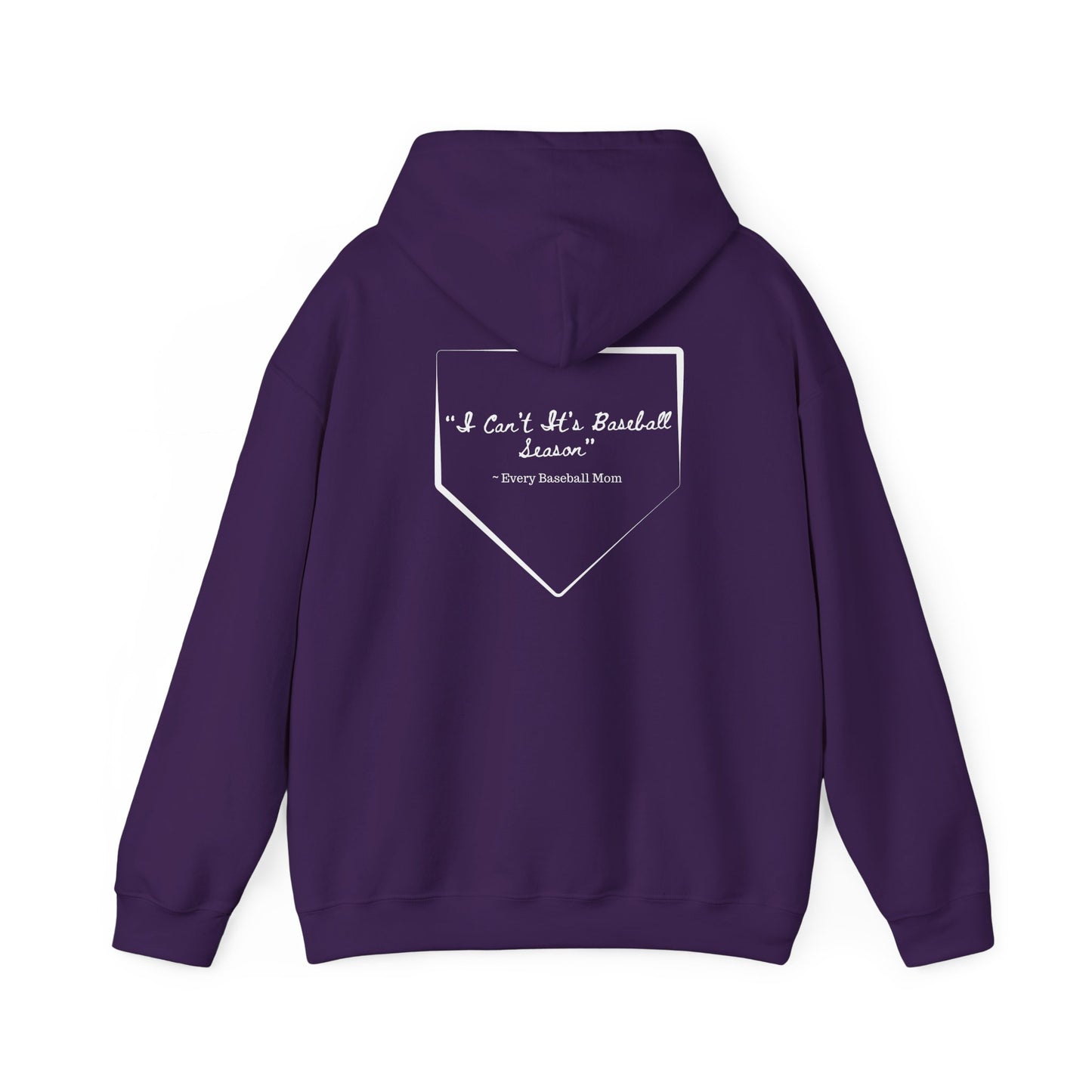 Mom Drip Baseball Hoodie – "I Can't, It's Baseball Season" Unisex Heavy Blend™