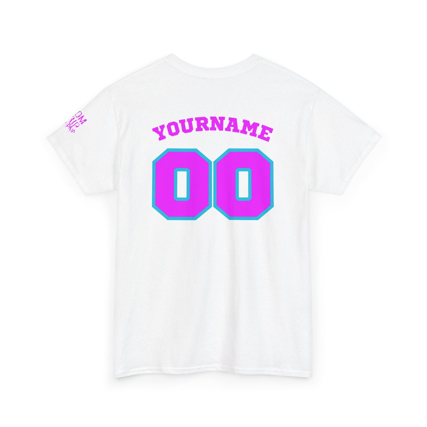 King Drip 27 Baseball Mom Custom T-Shirt - Custom Name & Number Unisex Heavy Cotton Shirt
