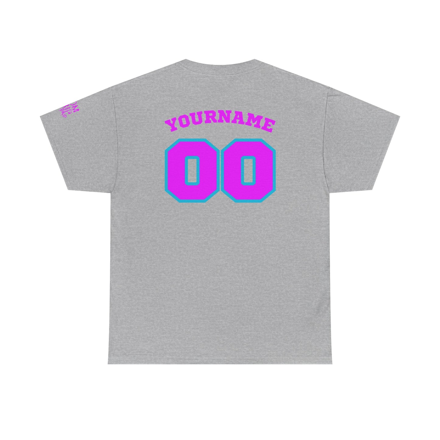 King Drip 27 Baseball Mom Custom T-Shirt - Custom Name & Number Unisex Heavy Cotton Shirt