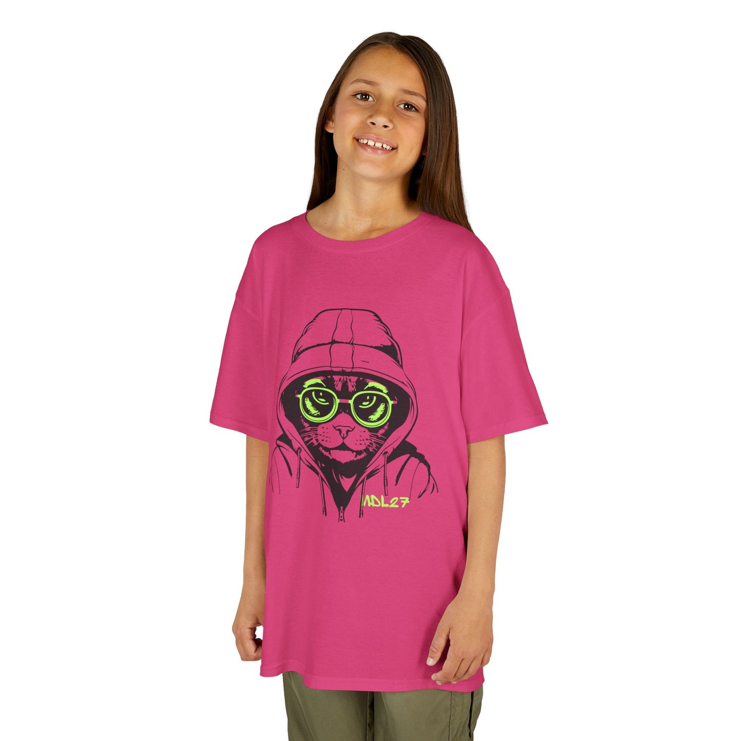 Kids T-Shirt with MDL 27 Cool Cat Design