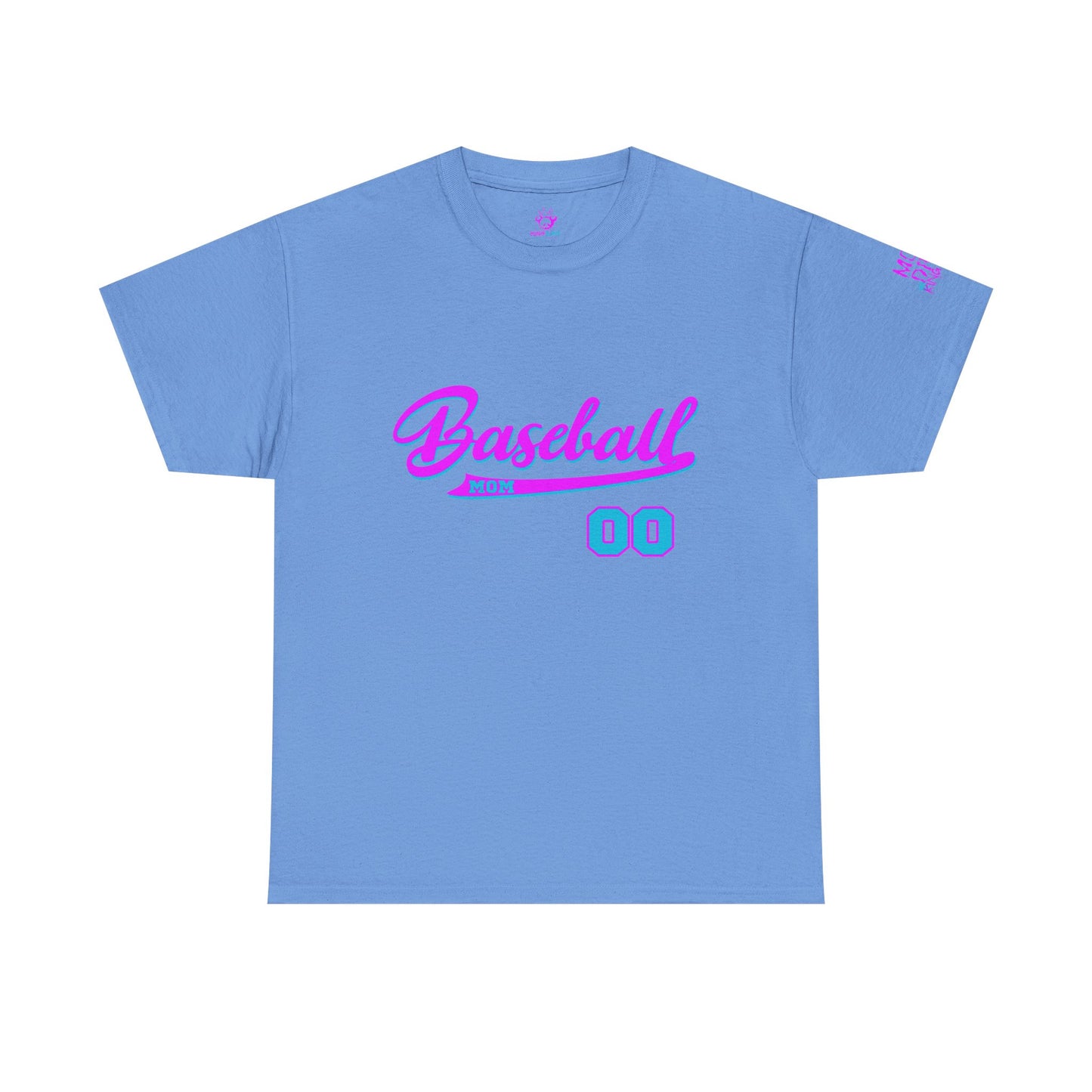 King Drip 27 Baseball Mom Custom T-Shirt - Custom Name & Number Unisex Heavy Cotton Shirt