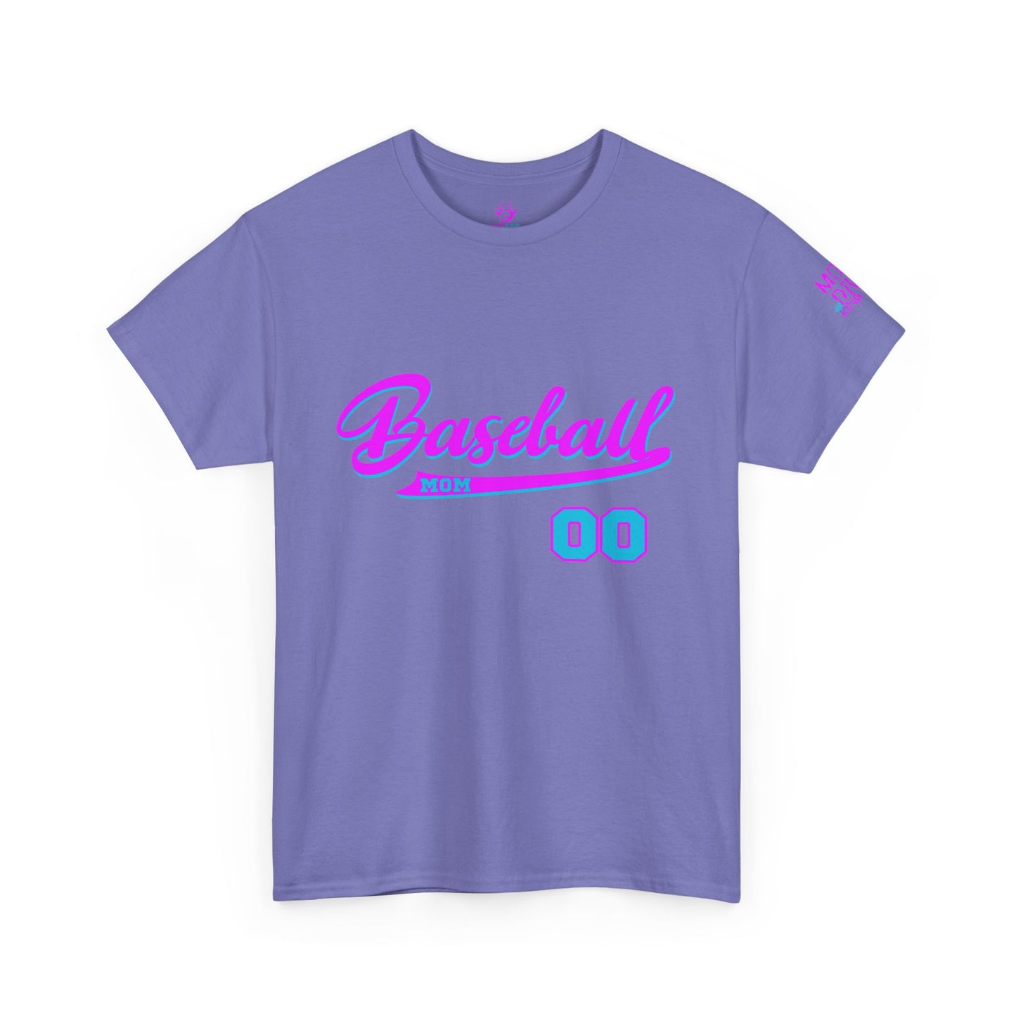 King Drip 27 Baseball Mom Custom T-Shirt - Custom Name & Number Unisex Heavy Cotton Shirt
