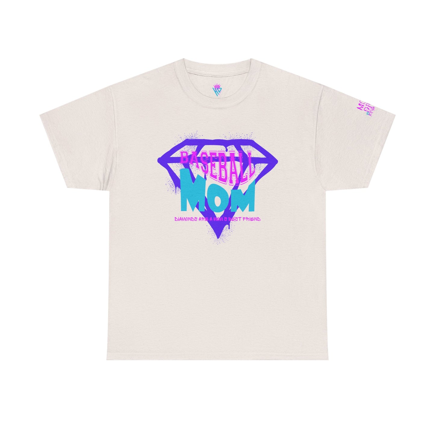 King Drip 27 Baseball Mom Drip "Diamonds Are a Mom's Best Friend" Edition T-Shirt (CUSTOM NAME AND NUMBER)