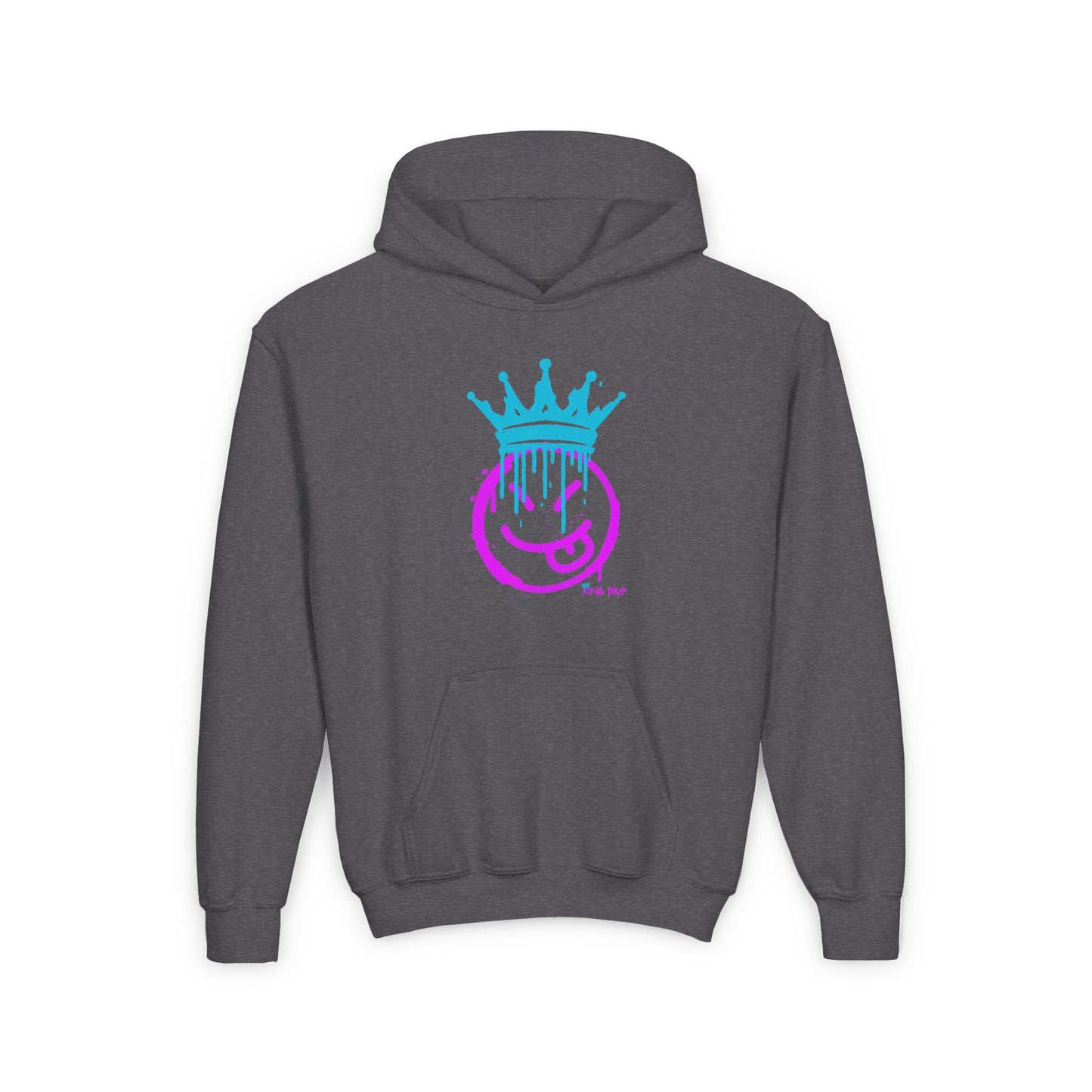 Youth Heavy Blend Hooded Sweatshirt King Drip 27 "Smile with your tongue out" Edition