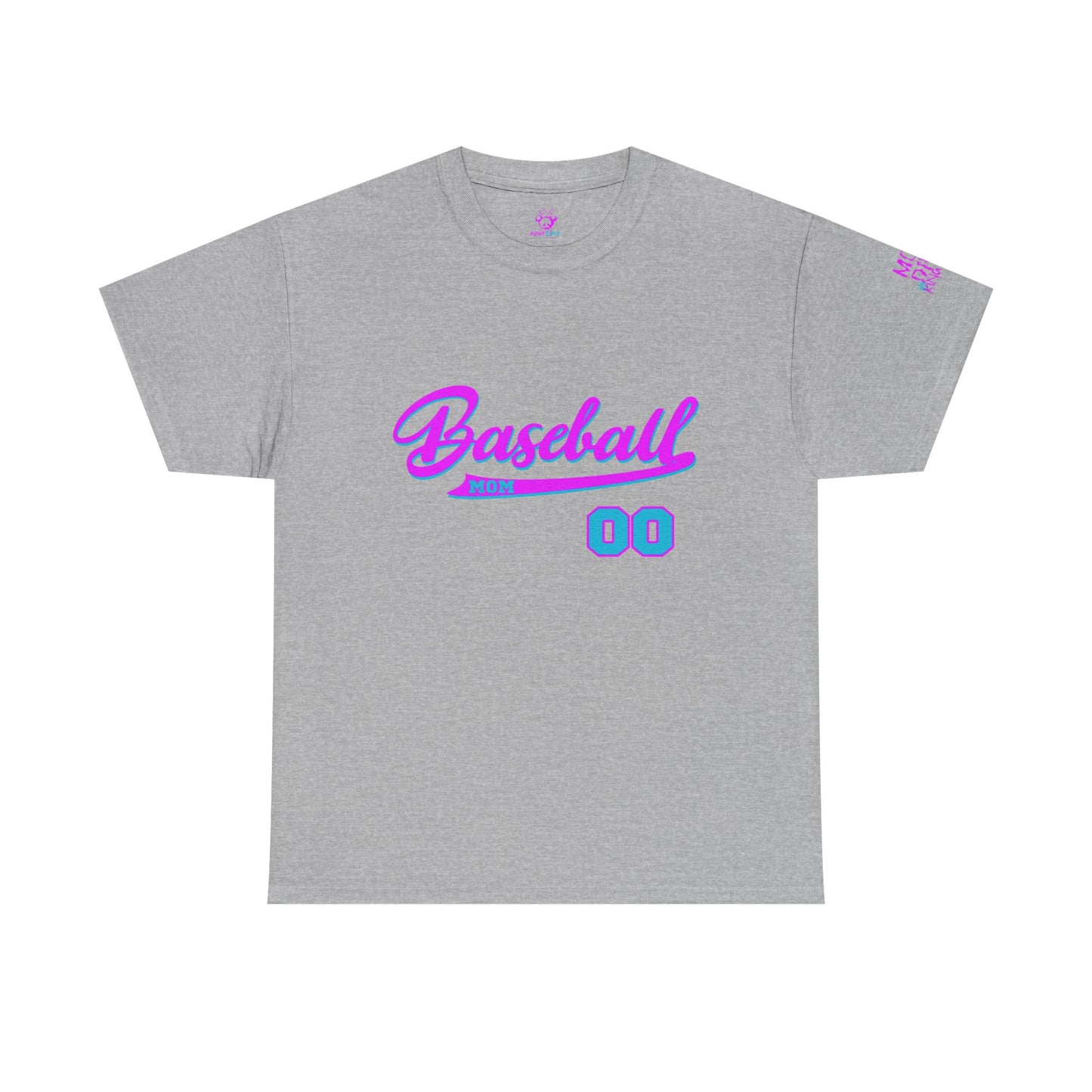 King Drip 27 Baseball Mom Custom T-Shirt - Custom Name & Number Unisex Heavy Cotton Shirt