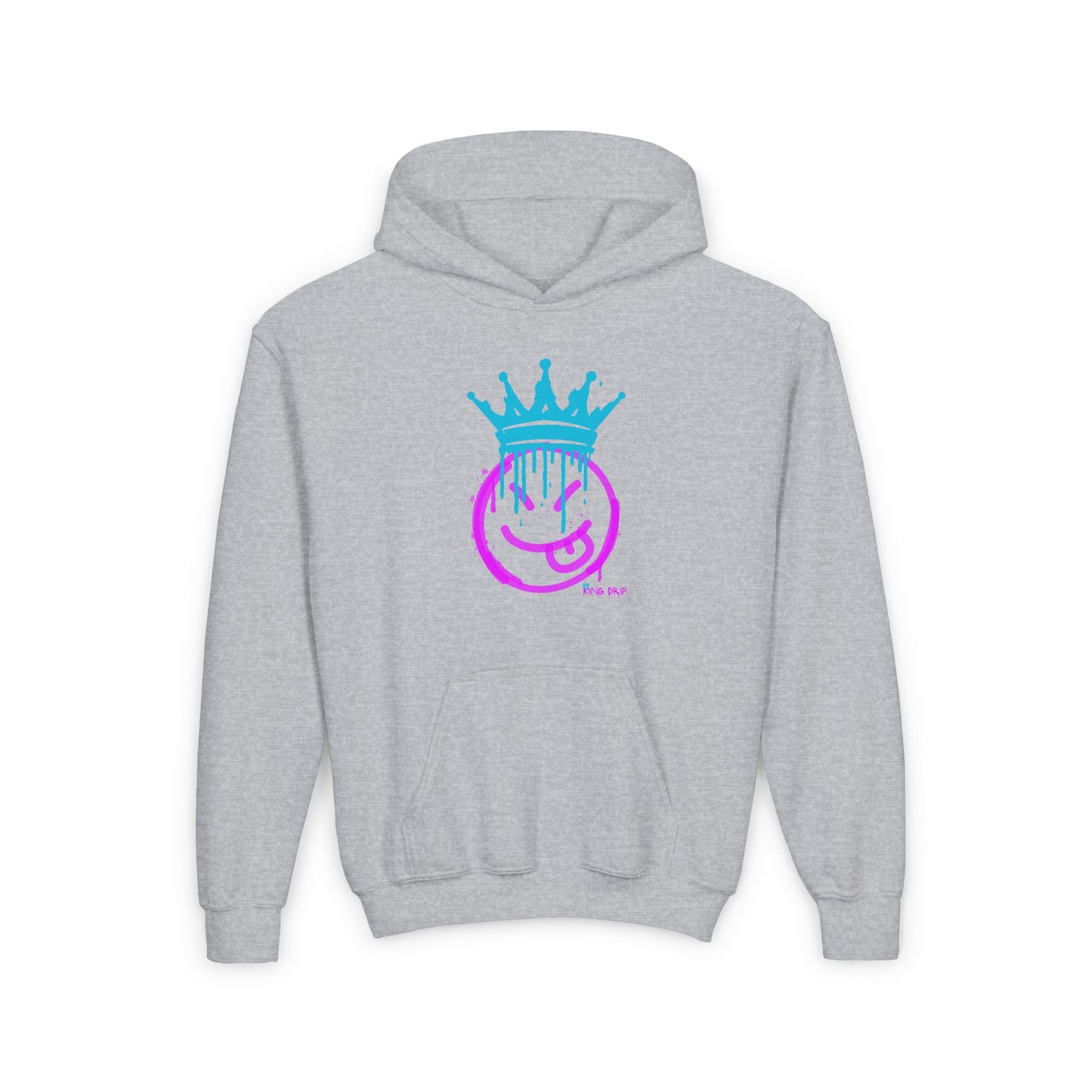 Youth Heavy Blend Hooded Sweatshirt King Drip 27 "Smile with your tongue out" Edition
