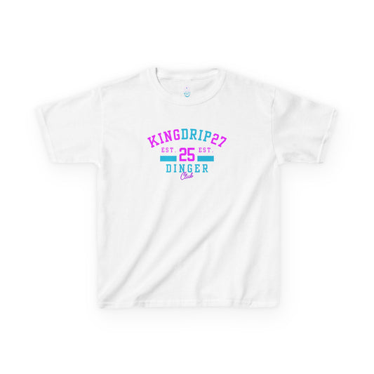 Kids Heavy Cotton Tee - KINGDRIP27 Dinger Club T-Shirt