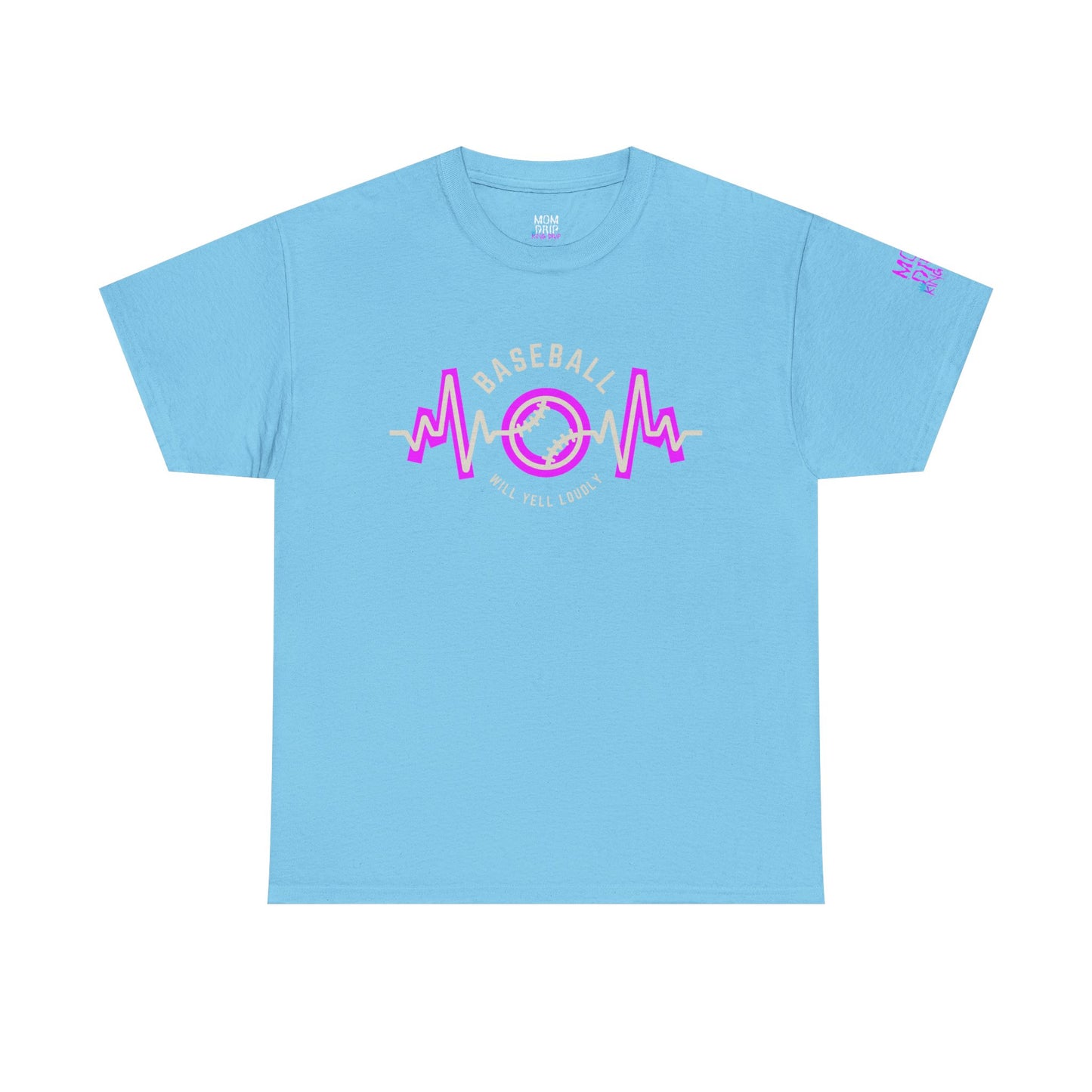 Unisex Heavy Cotton Tee King Drip 27 Baseball Mom "MOM DRIP" Edition