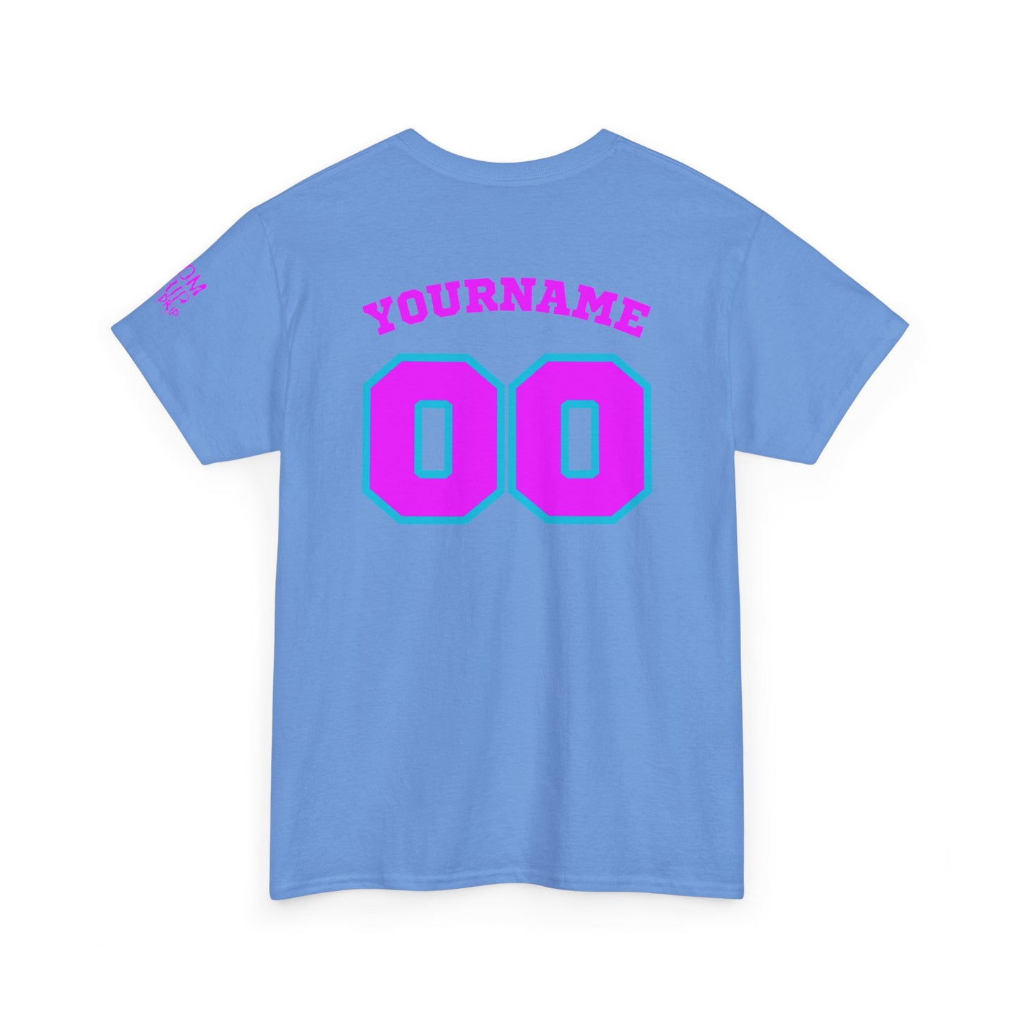 King Drip 27 Baseball Mom Custom T-Shirt - Custom Name & Number Unisex Heavy Cotton Shirt
