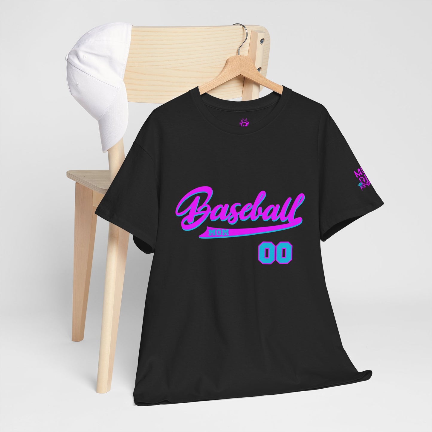 King Drip 27 Baseball Mom Custom T-Shirt - Custom Name & Number Unisex Heavy Cotton Shirt