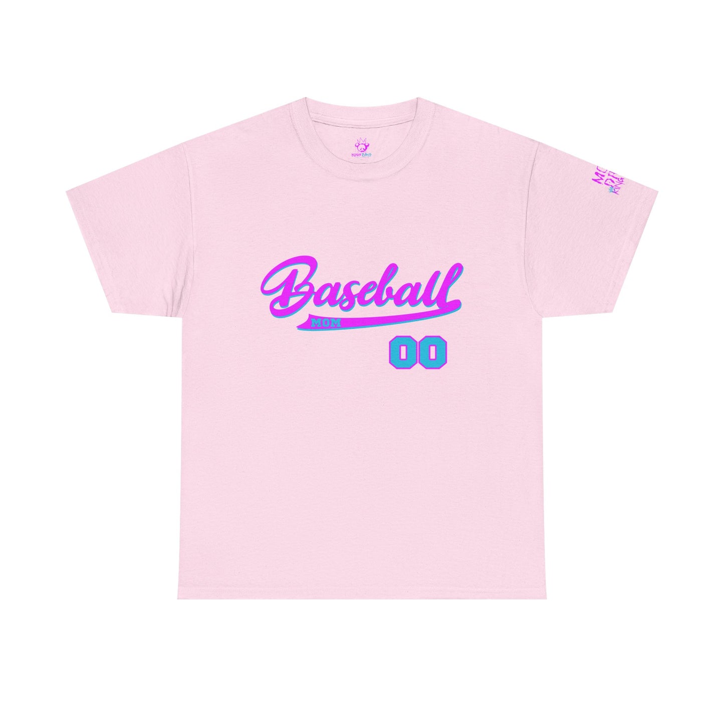 King Drip 27 Baseball Mom Custom T-Shirt - Custom Name & Number Unisex Heavy Cotton Shirt