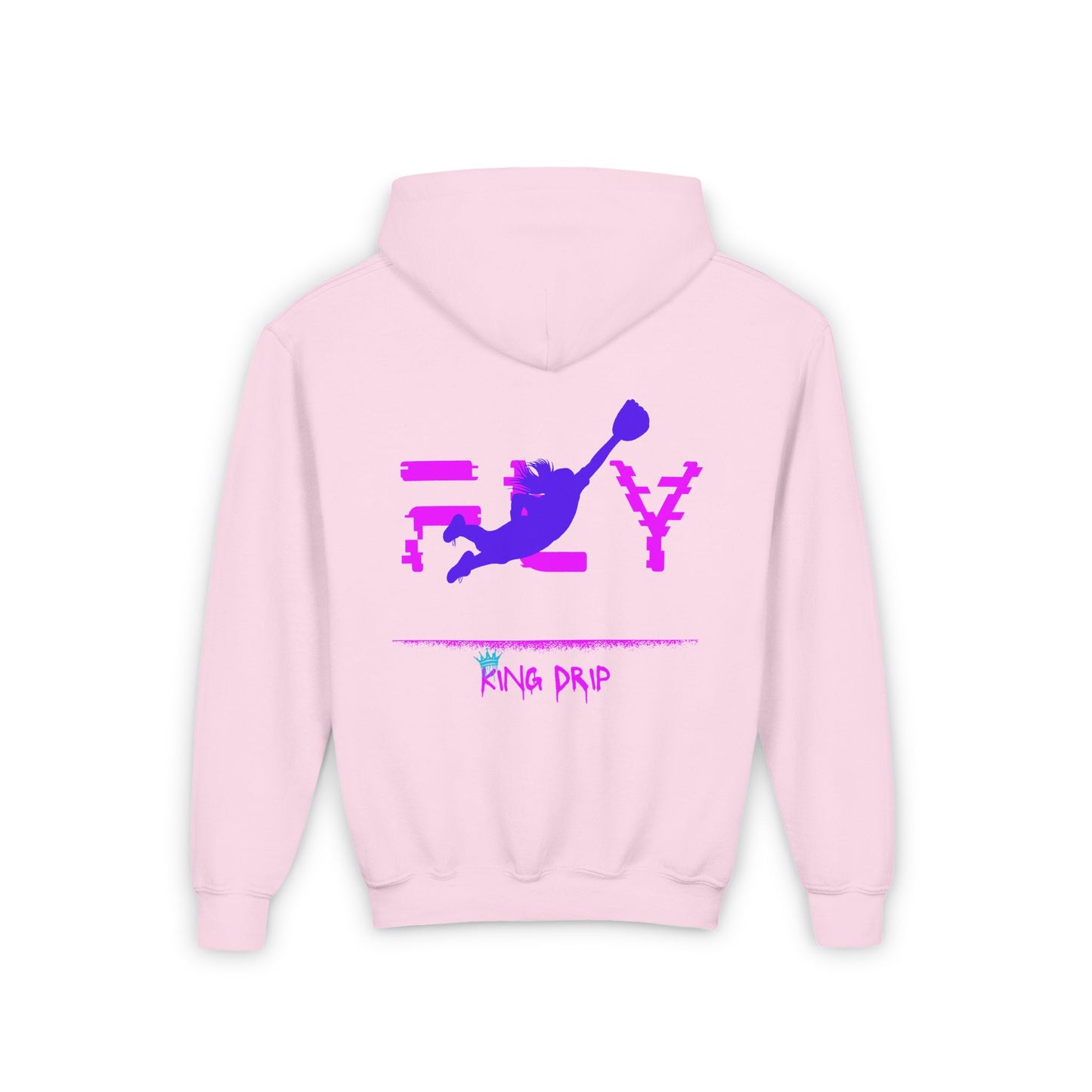 Youth Heavy Blend Hooded Sweatshirt KING DRIP 27 "Softball Drip" Edition