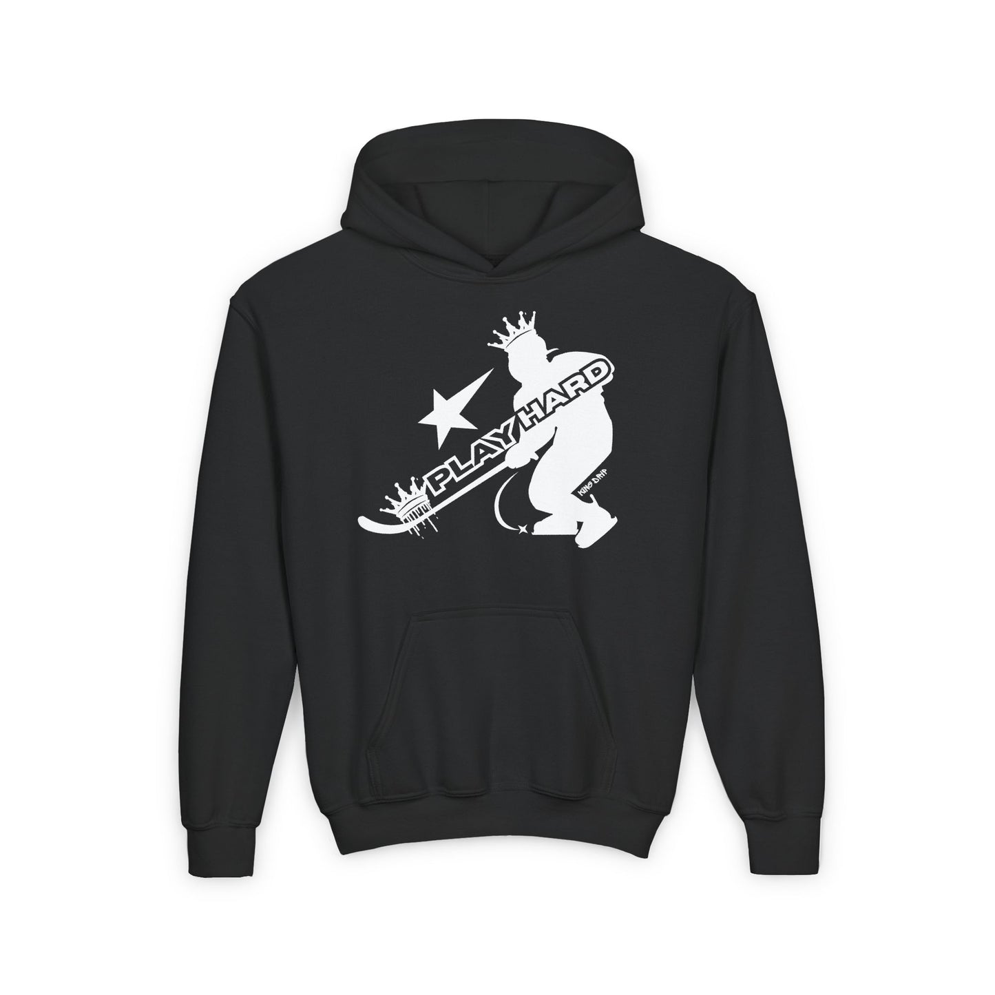 Youth Heavy Blend Hooded Sweatshirt King Drip 27 "Hockey King" Edition