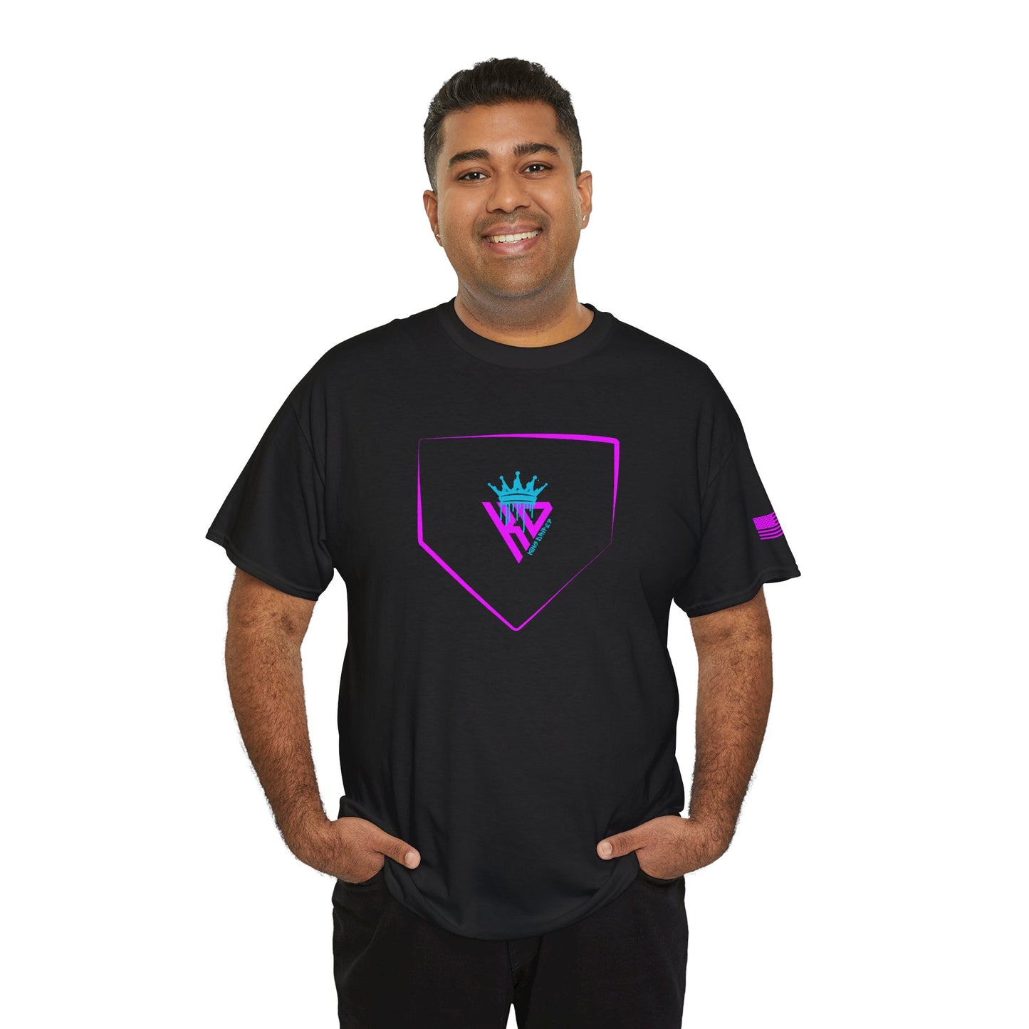 King Drip 27 Softball Drip T-Shirt Unisex Heavy Cotton Tee