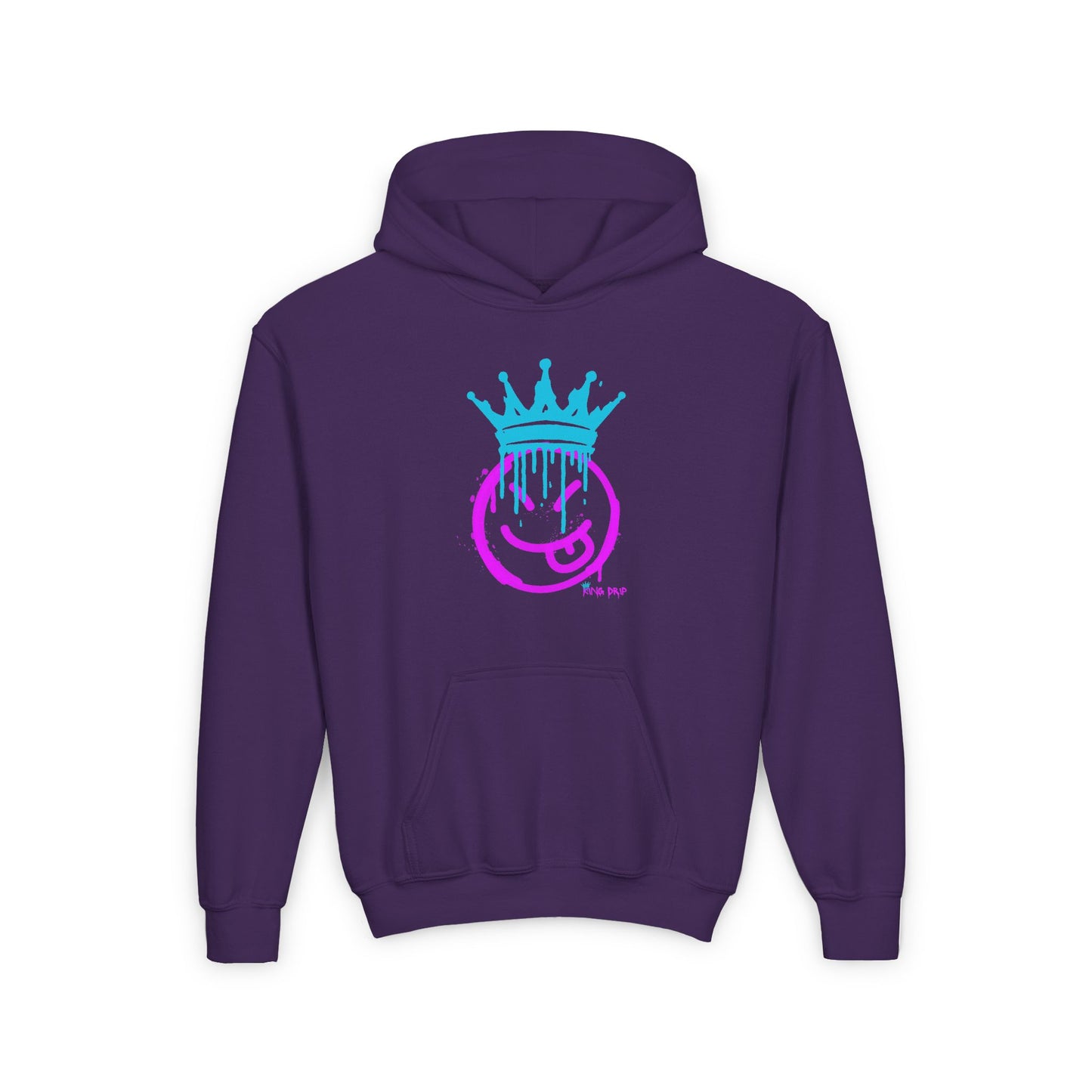 Youth Heavy Blend Hooded Sweatshirt King Drip 27 "Smile with your tongue out" Edition