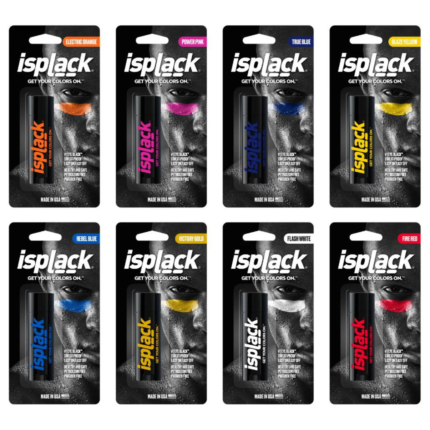 iSplack Eye Black Black and Colors