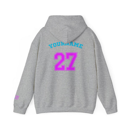 King Drip 27 MOM DRIP Custom Baseball Mom Hooded Sweatshirt - Unisex Heavy Blend™