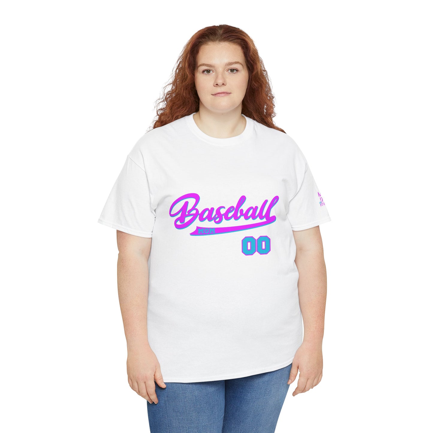 King Drip 27 Baseball Mom Custom T-Shirt - Custom Name & Number Unisex Heavy Cotton Shirt