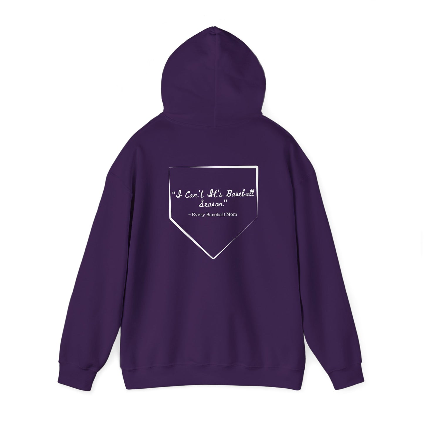 Mom Drip Baseball Hoodie – "I Can't, It's Baseball Season" Unisex Heavy Blend™