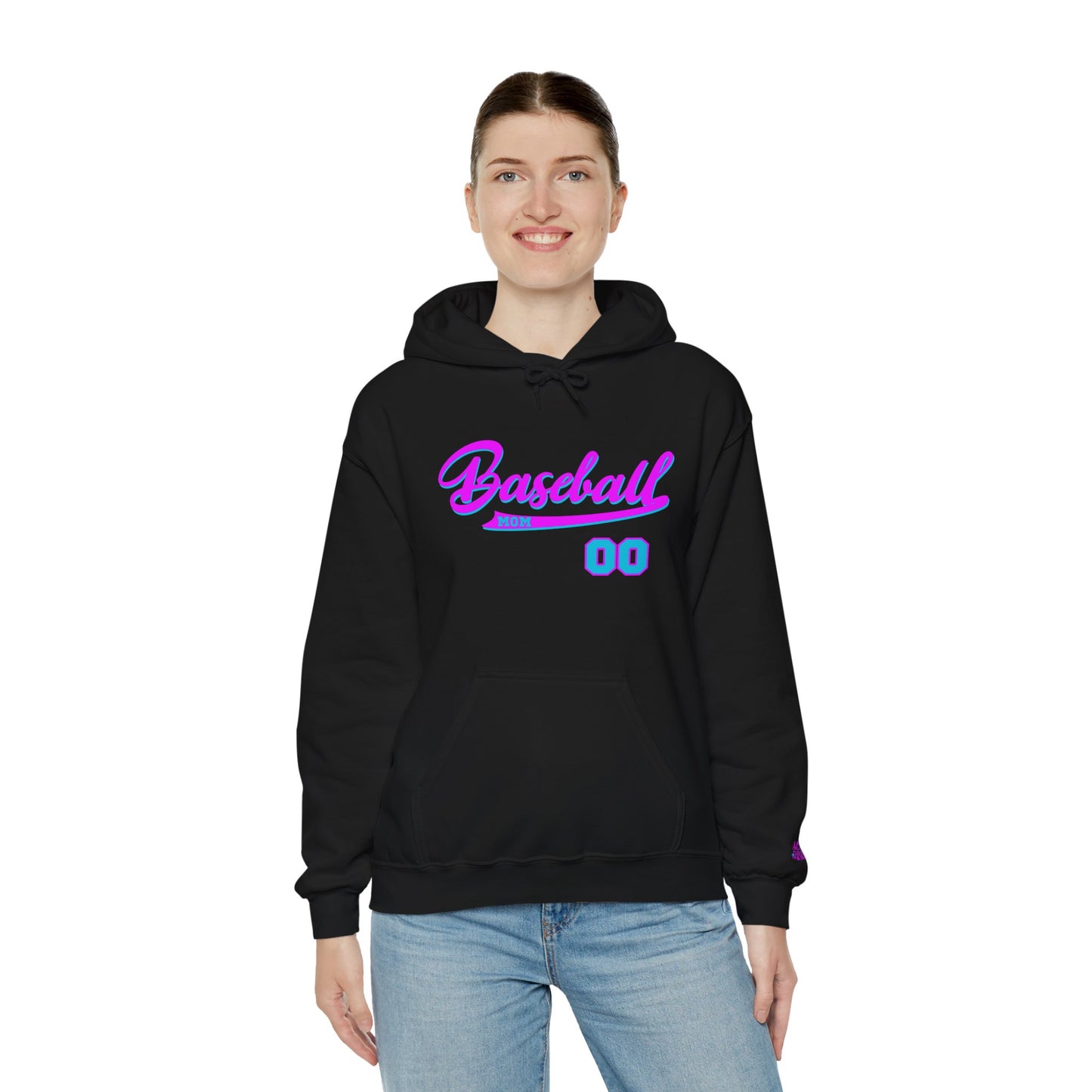 King Drip 27 MOM DRIP Custom Baseball Mom Hooded Sweatshirt - Unisex Heavy Blend™