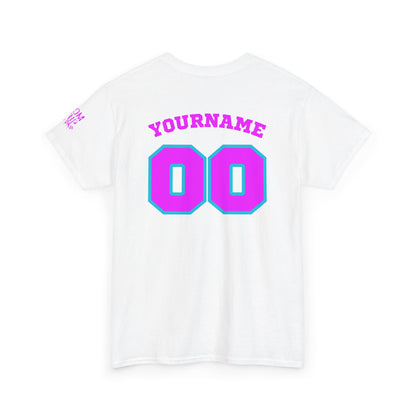 King Drip 27 Baseball Mom Custom T-Shirt - Custom Name & Number Unisex Heavy Cotton Shirt