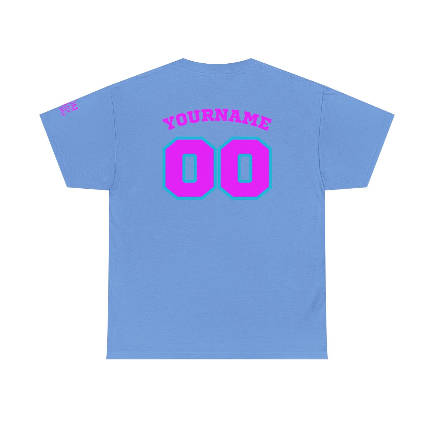 King Drip 27 Baseball Mom Custom T-Shirt - Custom Name & Number Unisex Heavy Cotton Shirt