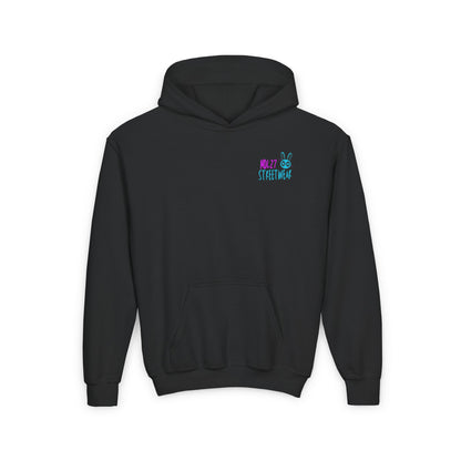 Youth Heavy Blend Hooded Sweatshirt Zombie Bunny Edition