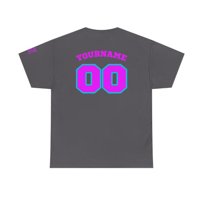 King Drip 27 Baseball Mom Custom T-Shirt - Custom Name & Number Unisex Heavy Cotton Shirt