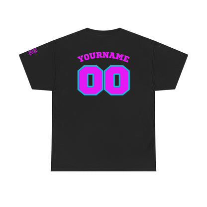 King Drip 27 Baseball Mom Custom T-Shirt - Custom Name & Number Unisex Heavy Cotton Shirt