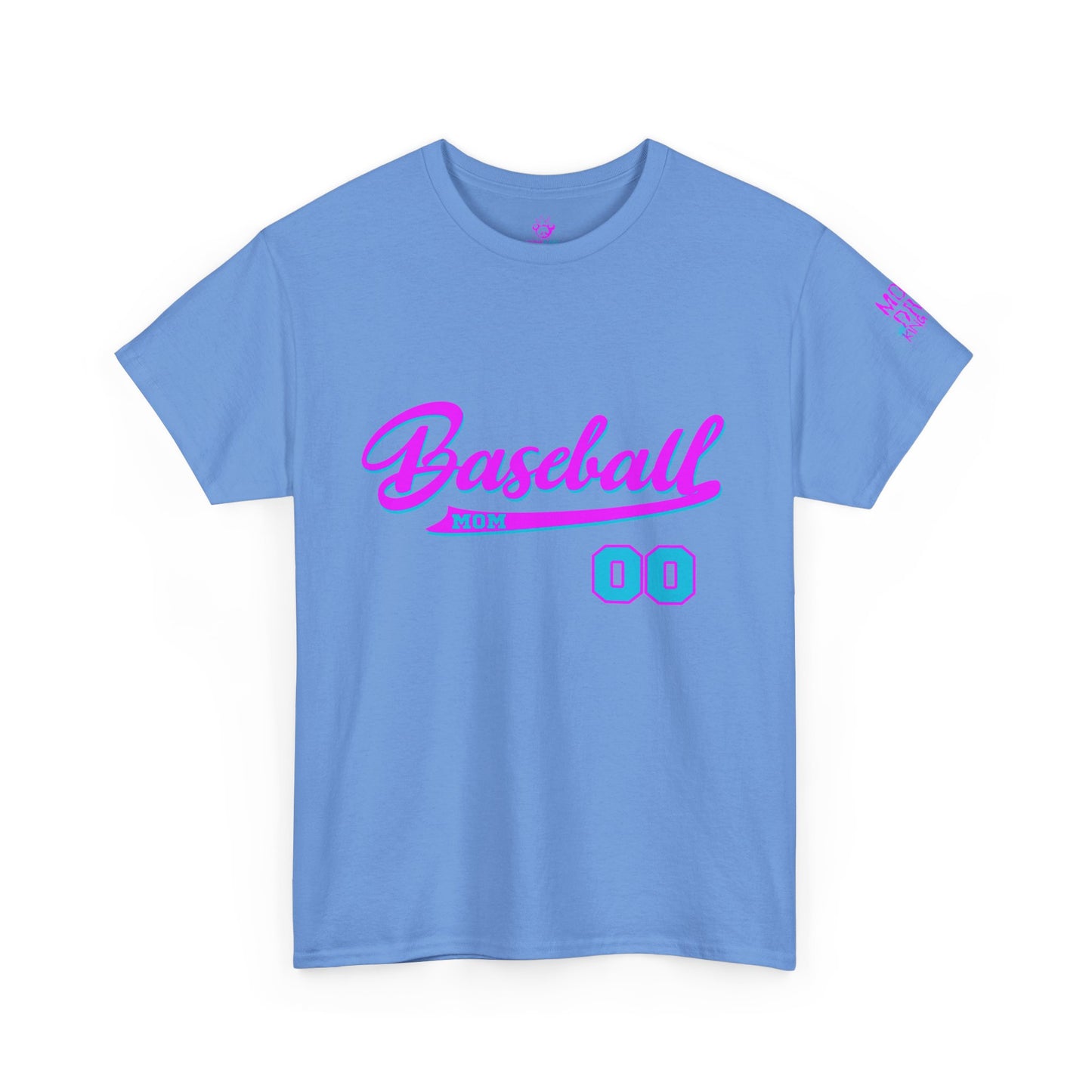 King Drip 27 Baseball Mom Custom T-Shirt - Custom Name & Number Unisex Heavy Cotton Shirt