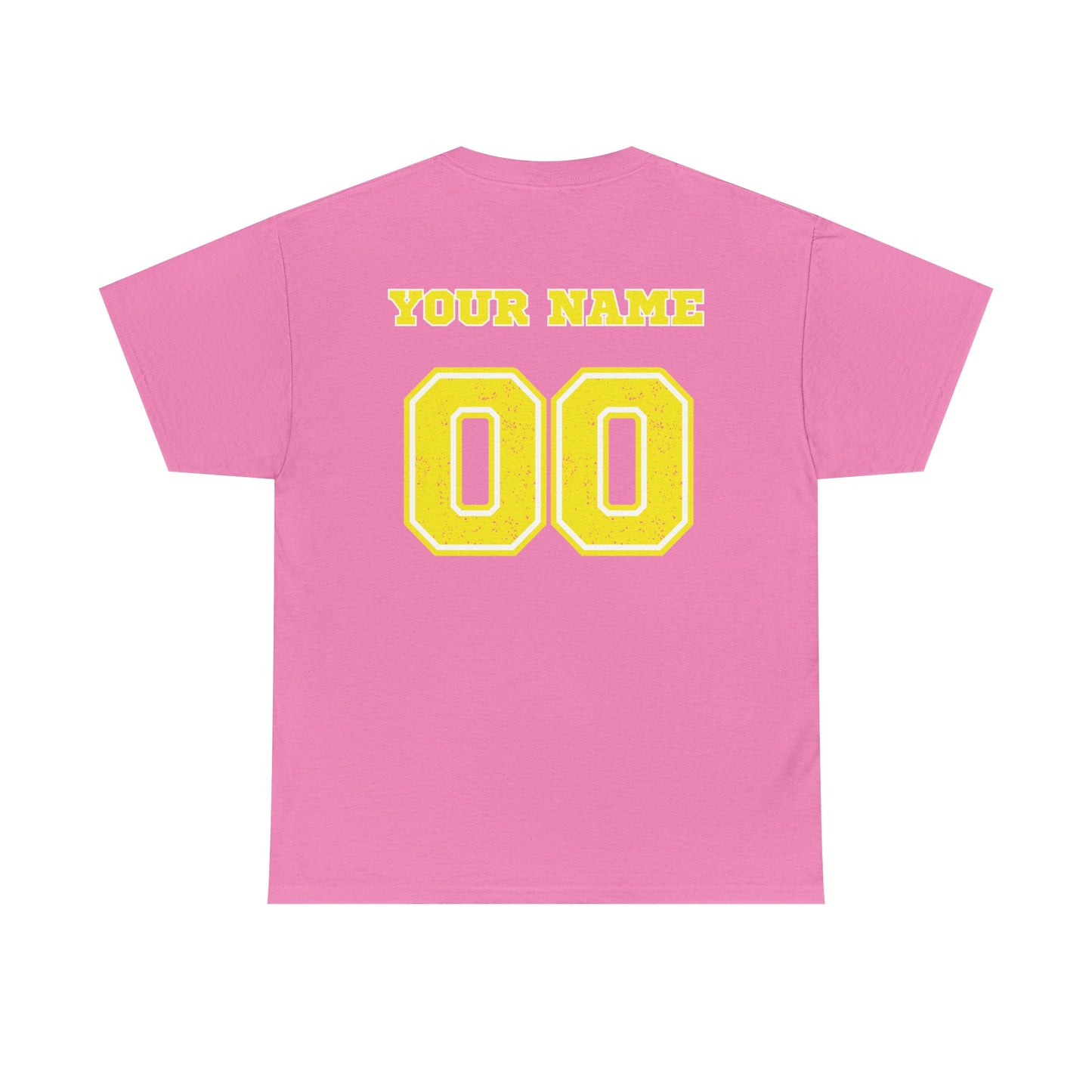 King Drip 27 Pink Bubble Gum Softball T-Shirt Unisex Heavy Cotton Tee - Personalize Your Name and Number