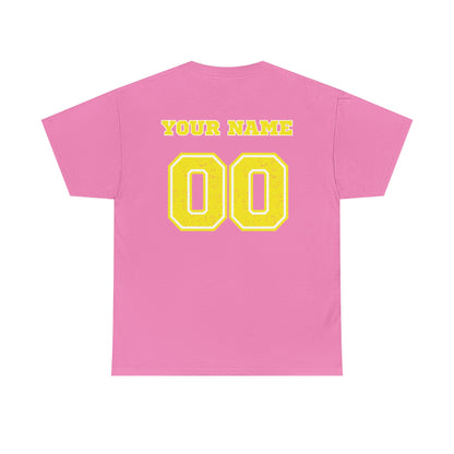 King Drip 27 Pink Bubble Gum Softball T-Shirt Unisex Heavy Cotton Tee - Personalize Your Name and Number