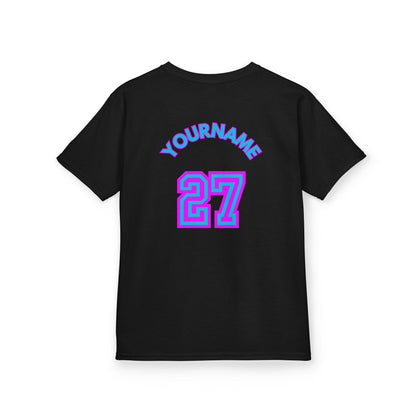 King Drip 27 Personalized Kids Baseball Tee -City Drip Design - Perfect for Young Athletes