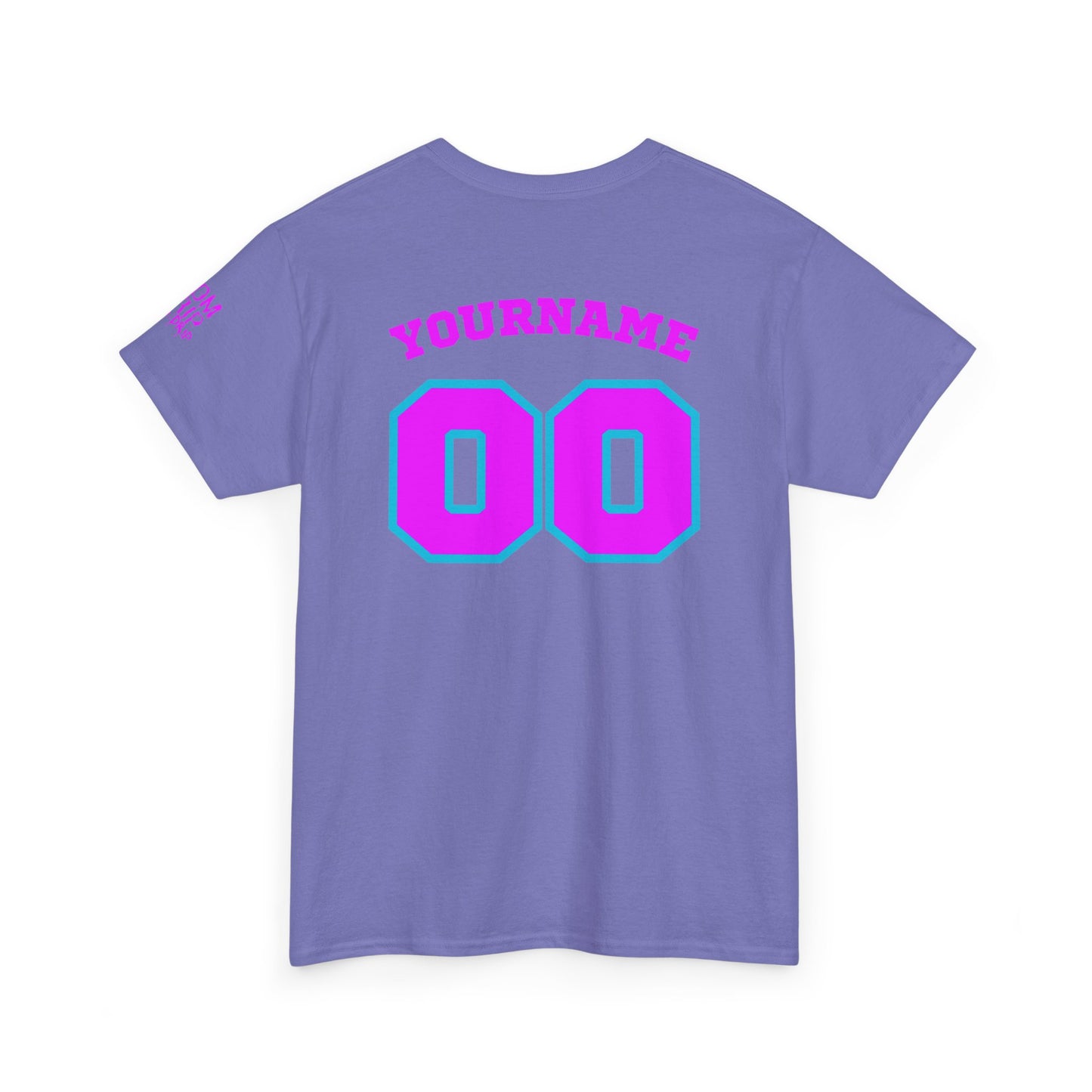 King Drip 27 Baseball Mom Custom T-Shirt - Custom Name & Number Unisex Heavy Cotton Shirt