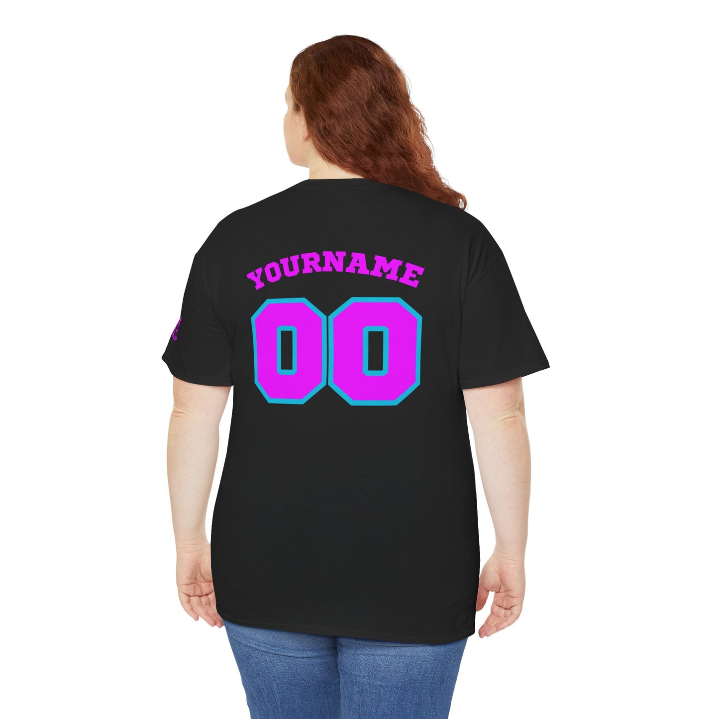 King Drip 27 Baseball Mom Custom T-Shirt - Custom Name & Number Unisex Heavy Cotton Shirt