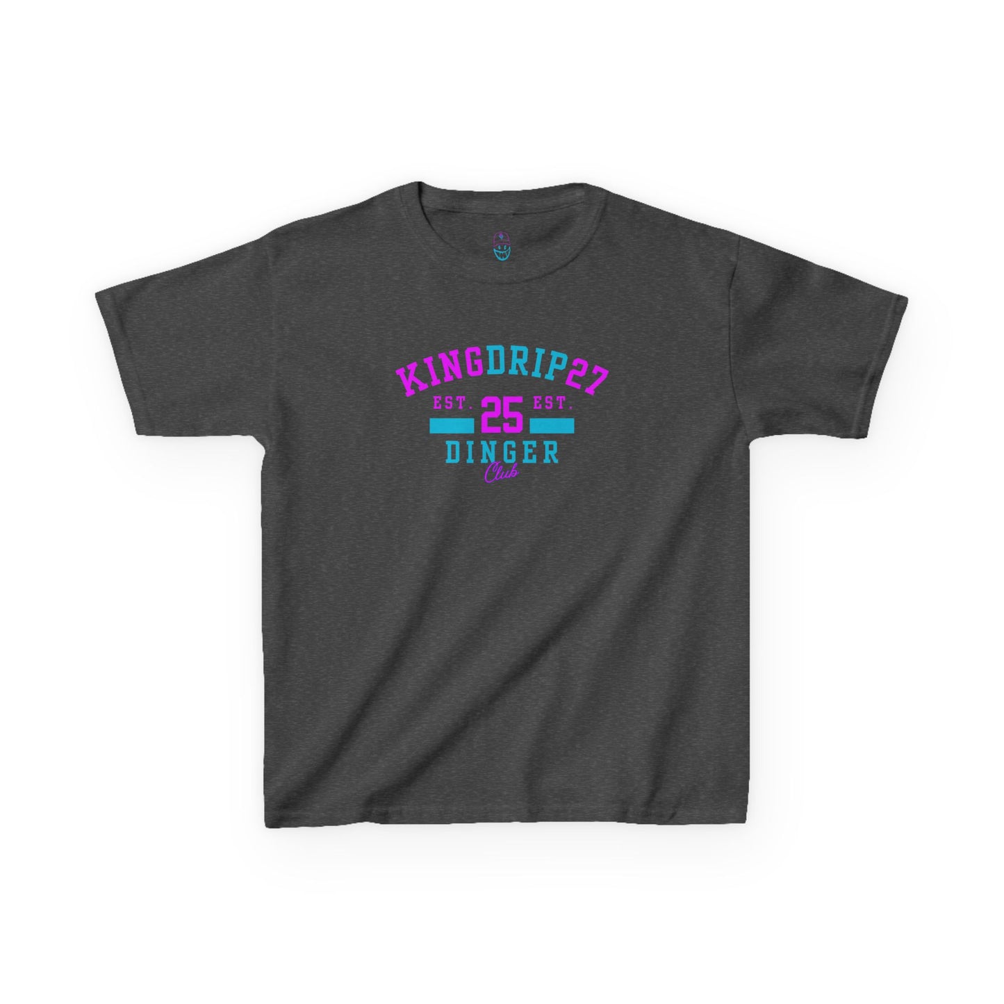 Kids Heavy Cotton Tee - KINGDRIP27 Dinger Club T-Shirt
