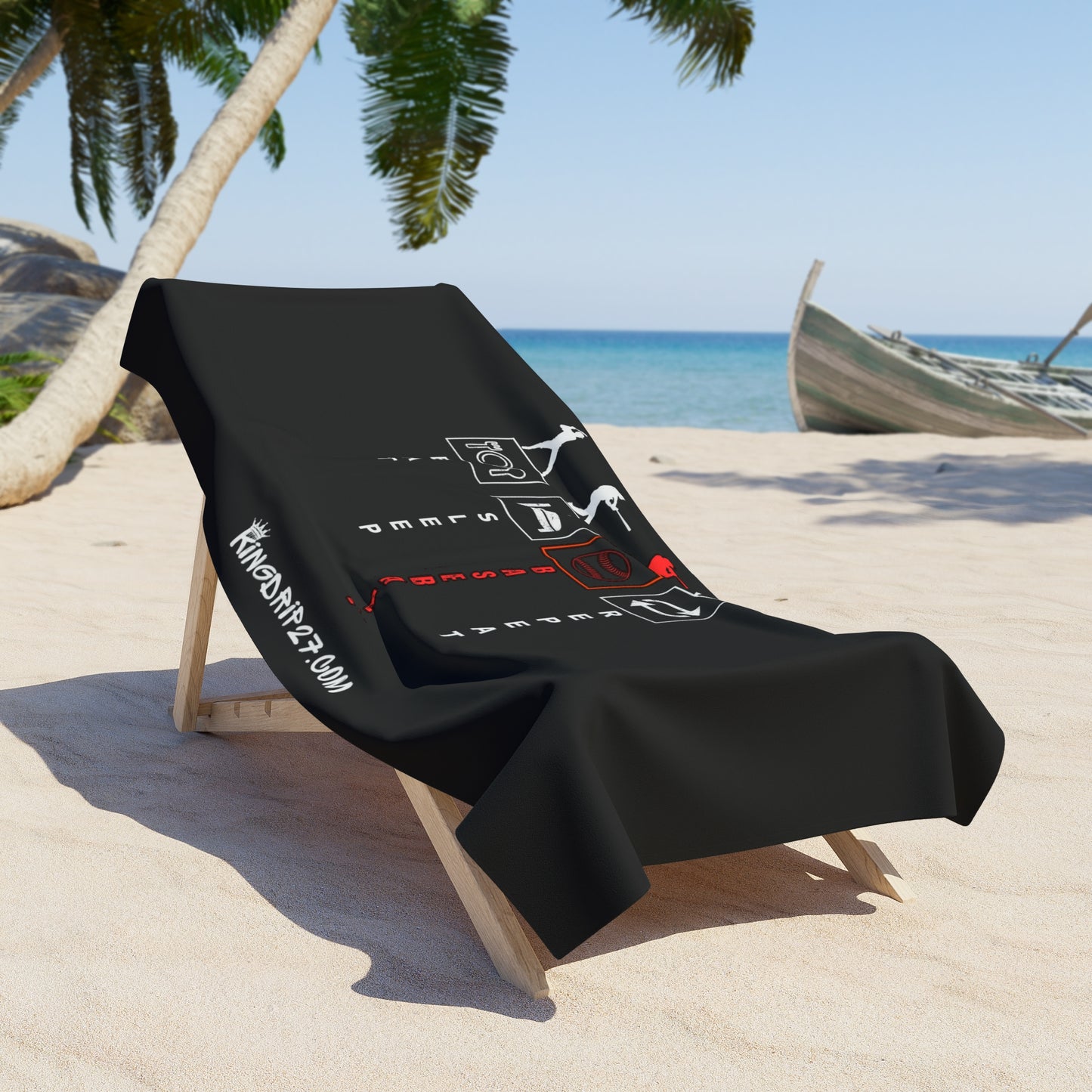Beach Towel King Drip 27 Beach Towel "Baseball Repeat" Edition