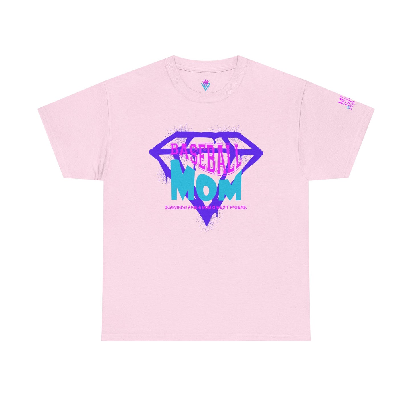 King Drip 27 Baseball Mom Drip "Diamonds Are a Mom's Best Friend" Edition T-Shirt (CUSTOM NAME AND NUMBER)
