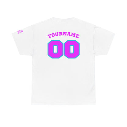 King Drip 27 Baseball Mom Custom T-Shirt - Custom Name & Number Unisex Heavy Cotton Shirt