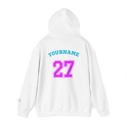 King Drip 27 MOM DRIP Custom Baseball Mom Hooded Sweatshirt - Unisex Heavy Blend™
