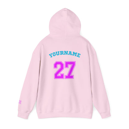 King Drip 27 MOM DRIP Custom Baseball Mom Hooded Sweatshirt - Unisex Heavy Blend™