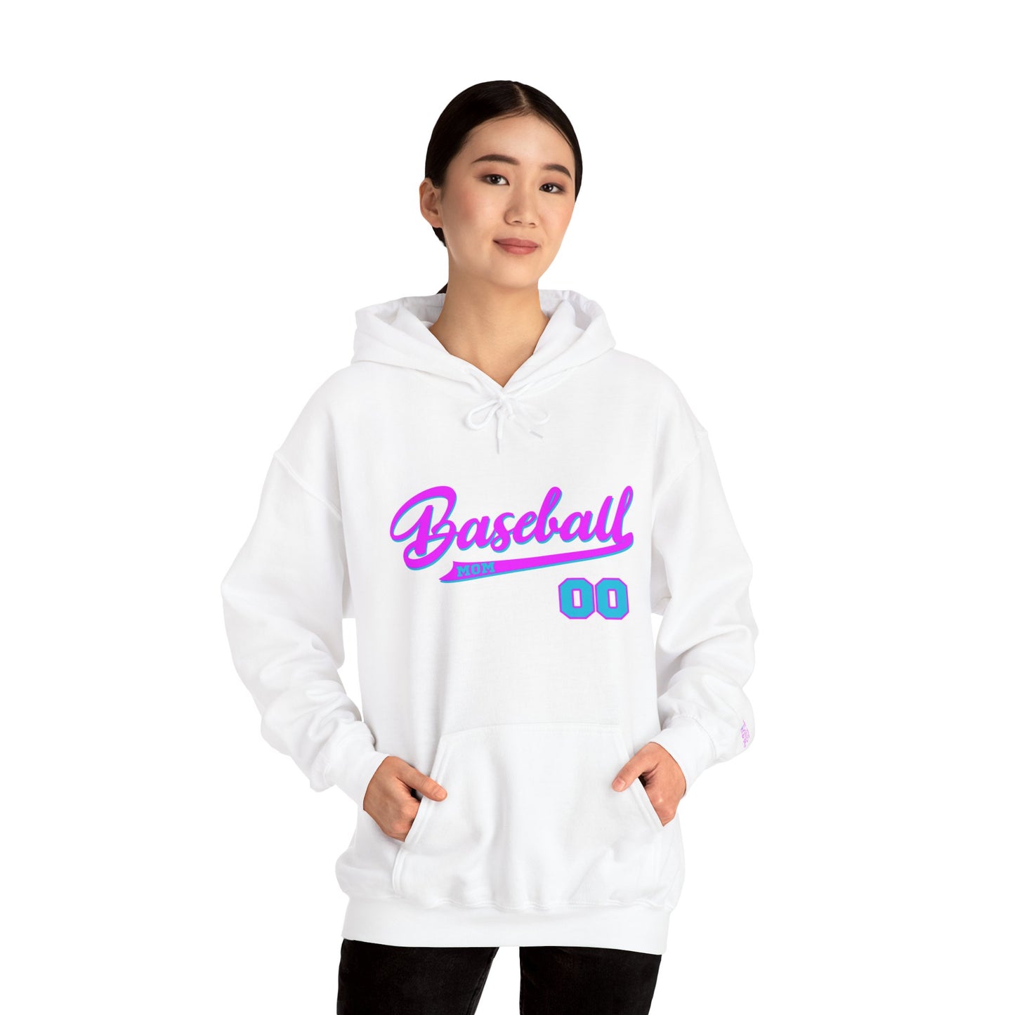King Drip 27 MOM DRIP Custom Baseball Mom Hooded Sweatshirt - Unisex Heavy Blend™