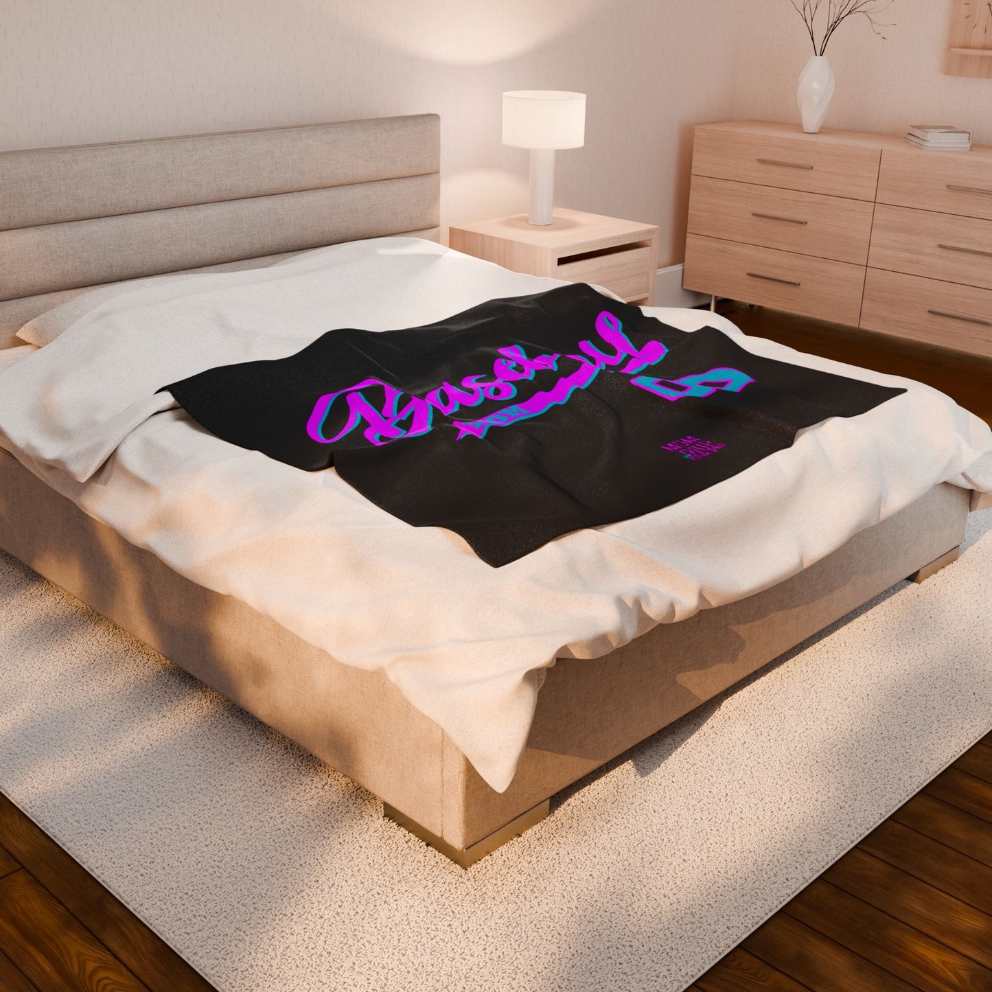 King Drip 27 Personalized Number Baseball Mom Velveteen Plush Blanket