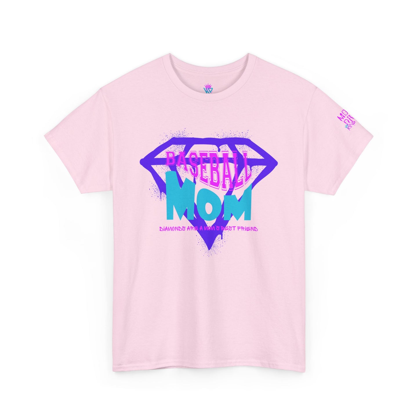 King Drip 27 Baseball Mom Drip "Diamonds Are a Mom's Best Friend" Edition T-Shirt (CUSTOM NAME AND NUMBER)