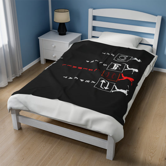 Plush Blanket King Drip 27 Velveteen Plush Blanket "Baseball Repeat" Edition