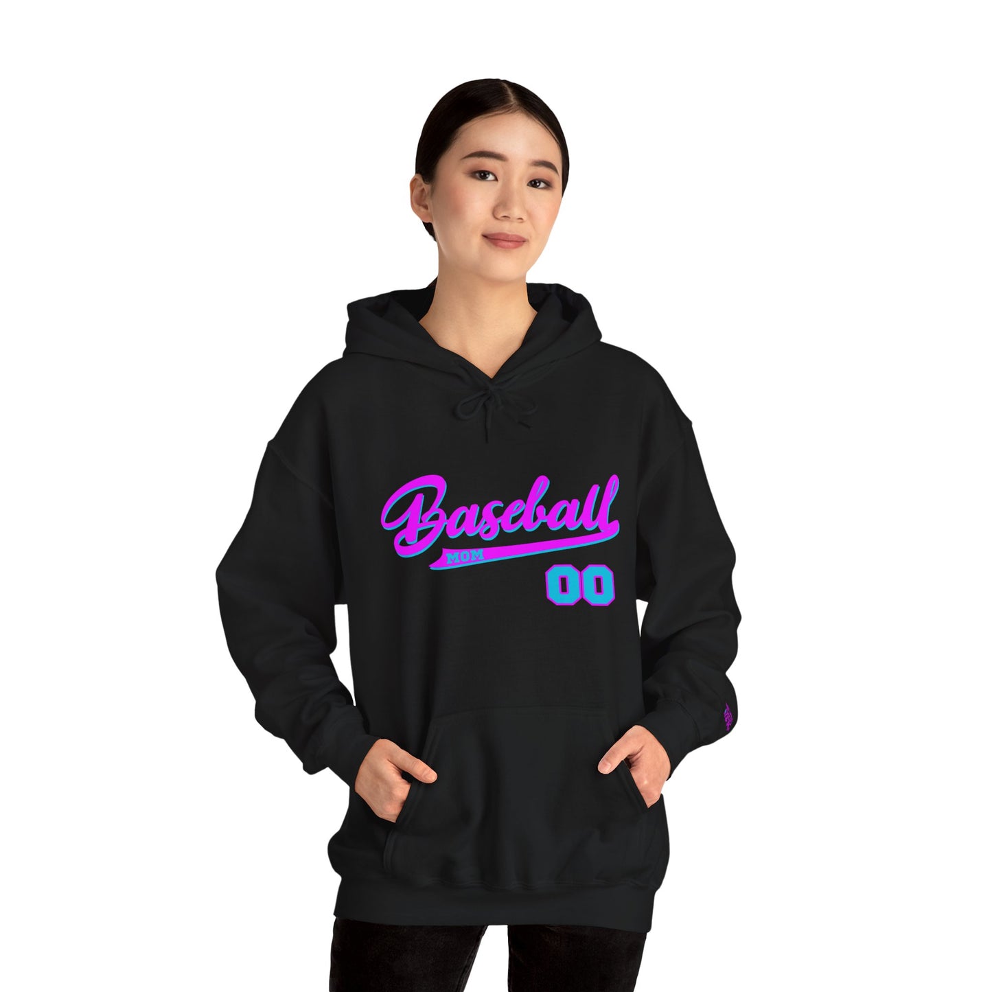 King Drip 27 MOM DRIP Custom Baseball Mom Hooded Sweatshirt - Unisex Heavy Blend™